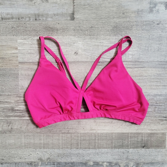 Zumba Fitness Hot Pink Sports Bra Or Bikini Top -  Size L - Picture 1 of 4